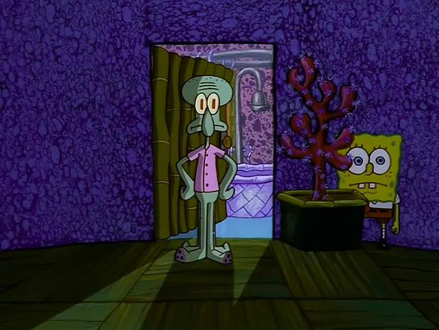 Spongebob Hiding meme template