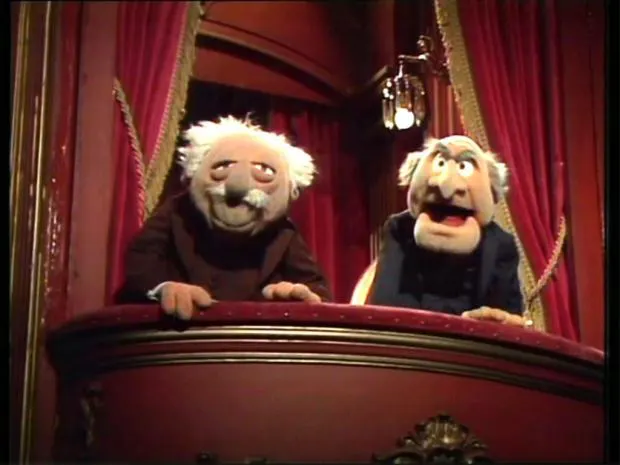 Statler And Waldorf Hecklers meme template