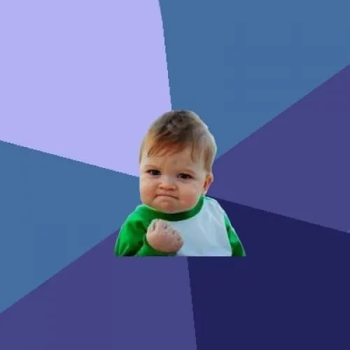 Success Kid Cutout meme template
