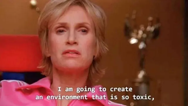 Sue Sylvester Toxic Environment meme template