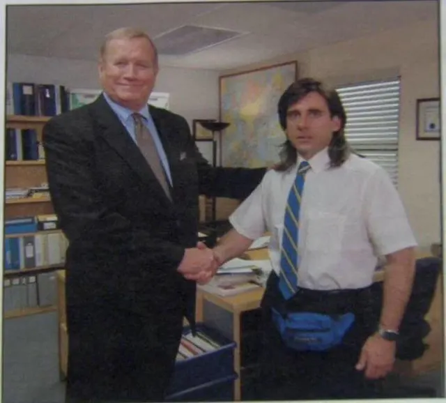 The Office Handshake meme template