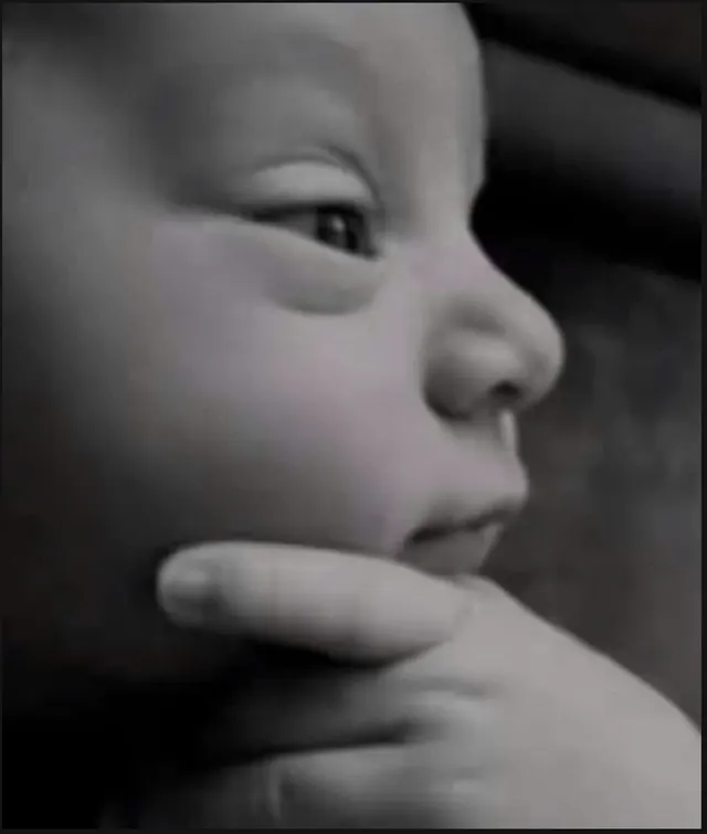 Thinking baby meme template