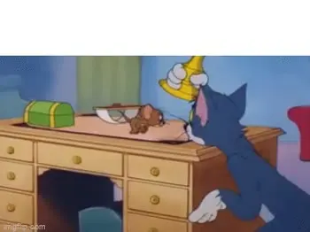 Tom & Jerry Searching GIF template