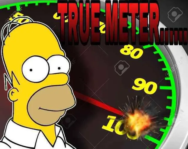 true meter meme template