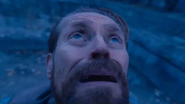Willem Dafoe Looking Up meme template